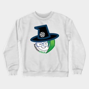 Button Witch Logo1 Crewneck Sweatshirt